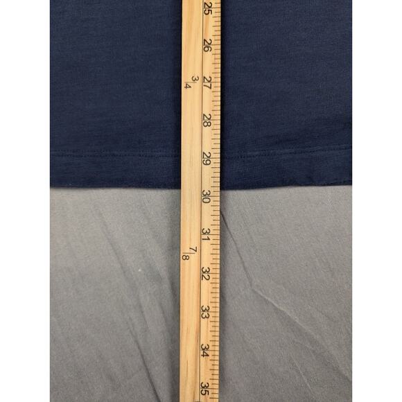 Even Tide Henley Shirt Large Men's Long Sleeve T-Shirt 100% Cotton Tee Navy - Picture 4 of 10